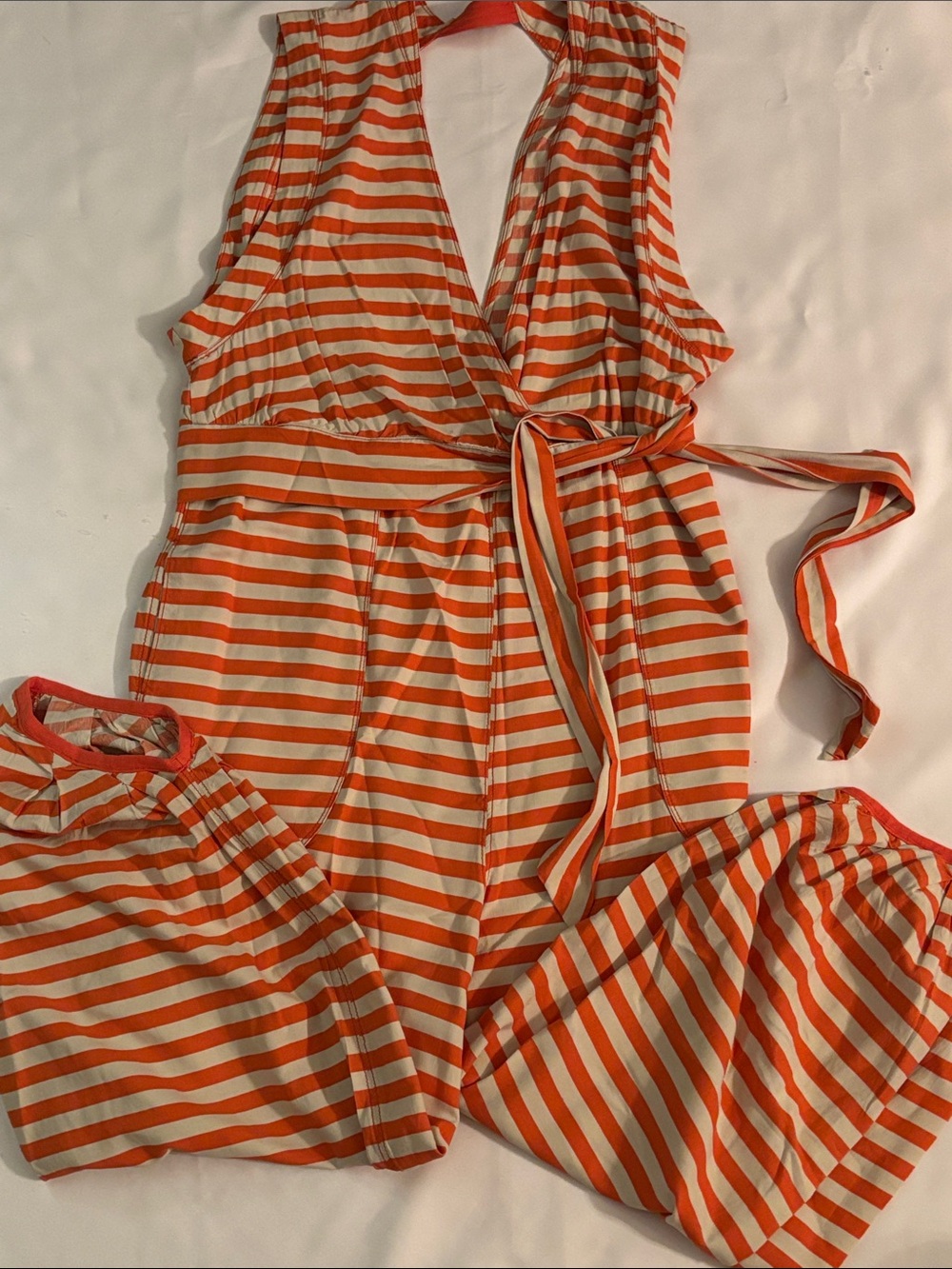 Free People Striped Jumpsuit